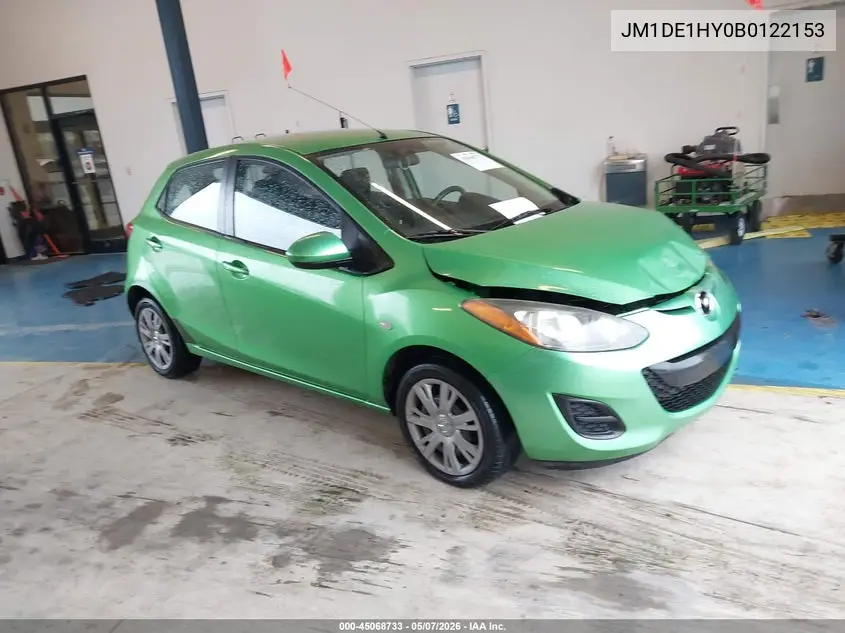 2011 Mazda Mazda2 Sport VIN: JM1DE1HY0B0122153 Lot: 45068733
