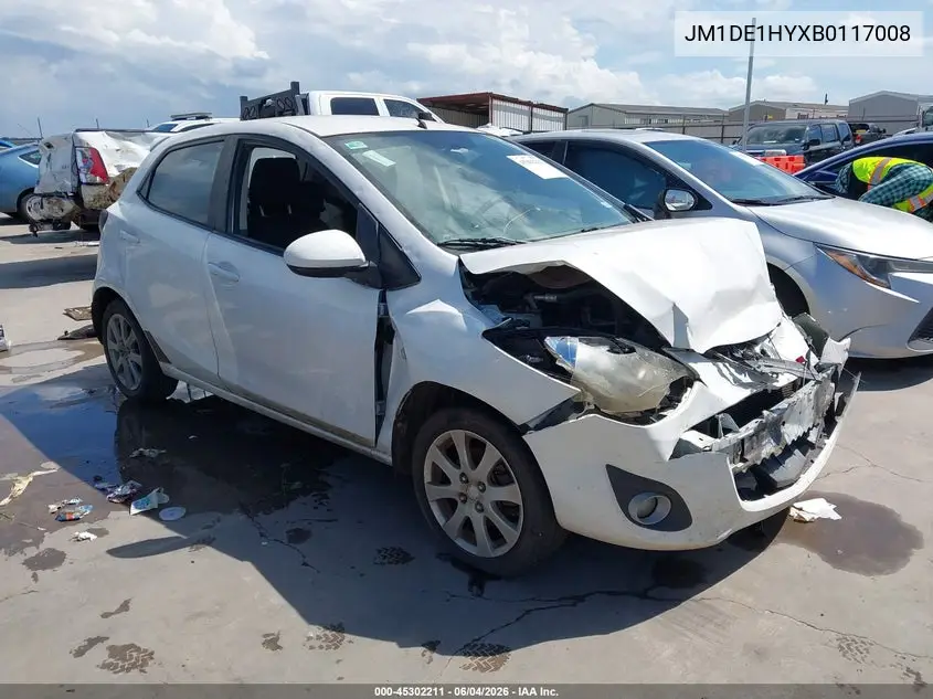 2011 Mazda Mazda2 Touring VIN: JM1DE1HYXB0117008 Lot: 45302211