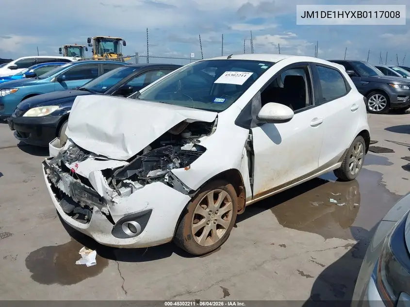 2011 Mazda Mazda2 Touring VIN: JM1DE1HYXB0117008 Lot: 45302211