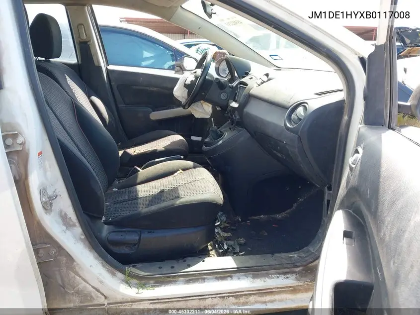 2011 Mazda Mazda2 Touring VIN: JM1DE1HYXB0117008 Lot: 45302211