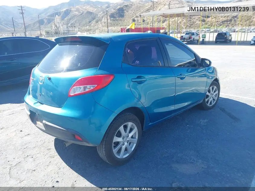 2011 Mazda Mazda2 Touring VIN: JM1DE1HY0B0131239 Lot: 45382134