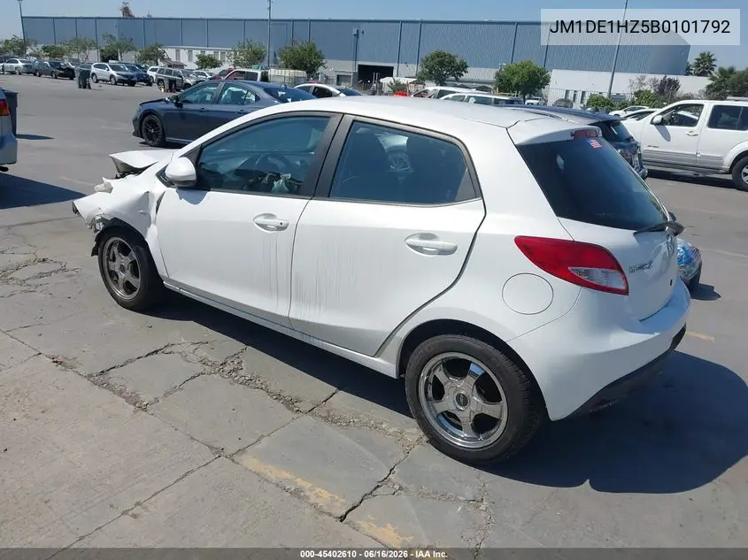 2011 Mazda Mazda2 Sport VIN: JM1DE1HZ5B0101792 Lot: 45402610