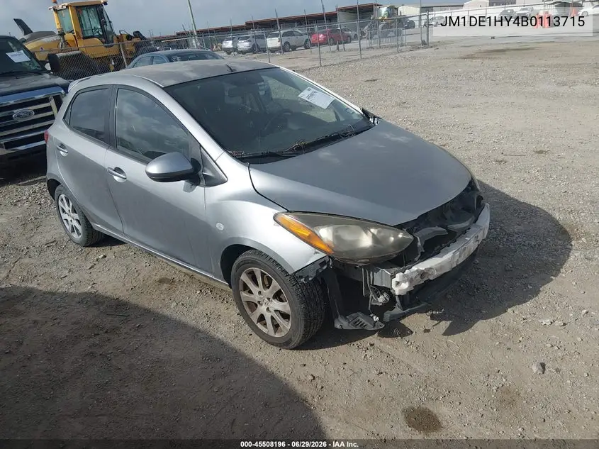 2011 Mazda Mazda2 Touring VIN: JM1DE1HY4B0113715 Lot: 45508196