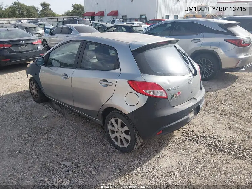 2011 Mazda Mazda2 Touring VIN: JM1DE1HY4B0113715 Lot: 45508196