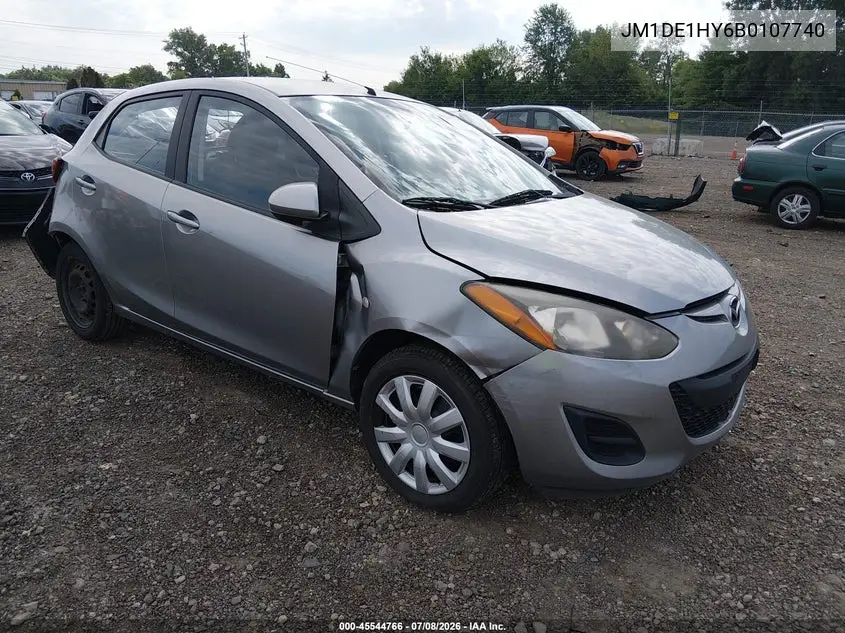 2011 Mazda Mazda2 Sport VIN: JM1DE1HY6B0107740 Lot: 45544766