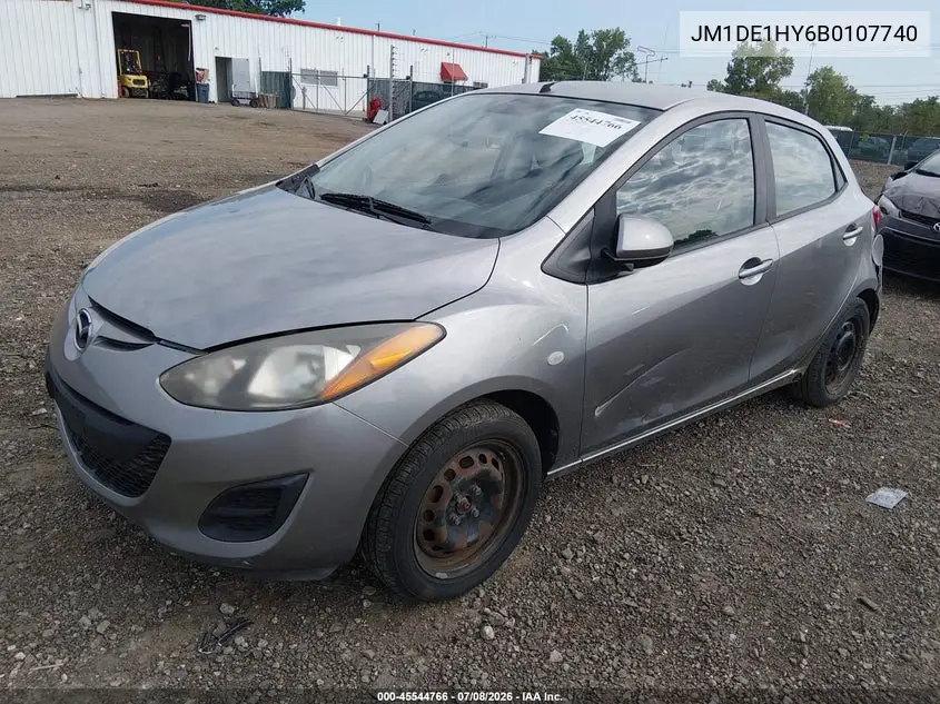 2011 Mazda Mazda2 Sport VIN: JM1DE1HY6B0107740 Lot: 45544766