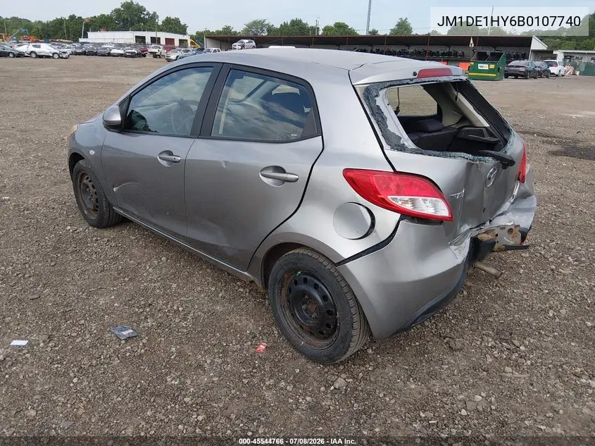 2011 Mazda Mazda2 Sport VIN: JM1DE1HY6B0107740 Lot: 45544766