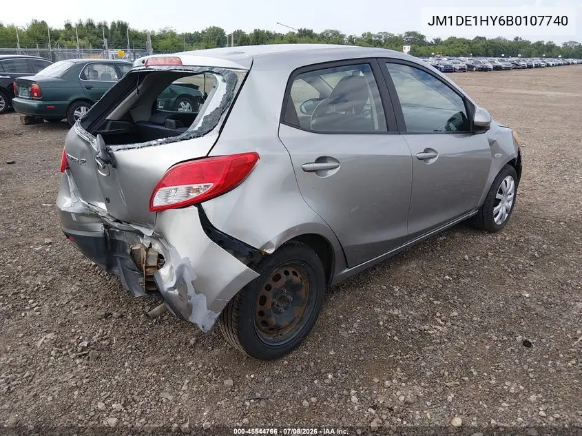 2011 Mazda Mazda2 Sport VIN: JM1DE1HY6B0107740 Lot: 45544766