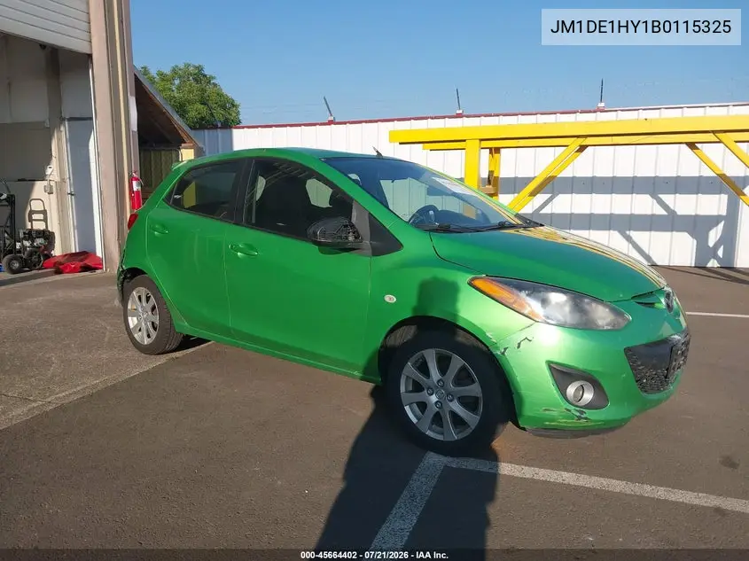 2011 Mazda Mazda2 Touring VIN: JM1DE1HY1B0115325 Lot: 45664402