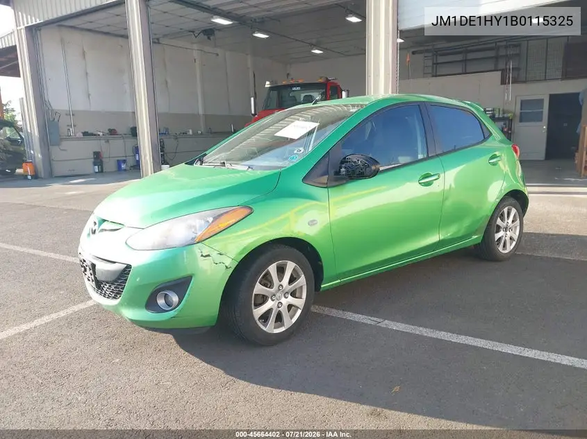 2011 Mazda Mazda2 Touring VIN: JM1DE1HY1B0115325 Lot: 45664402