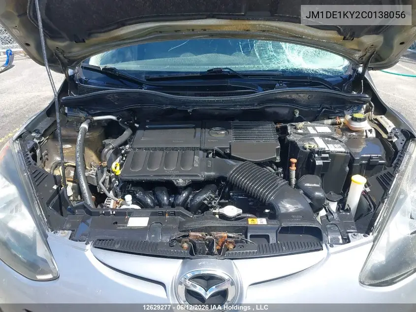 2012 Mazda Mazda2 Gx VIN: JM1DE1KY2C0138056 Lot: 12629277