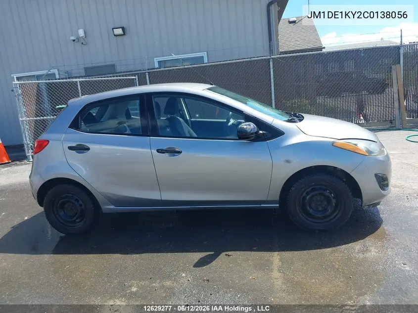 2012 Mazda Mazda2 Gx VIN: JM1DE1KY2C0138056 Lot: 12629277