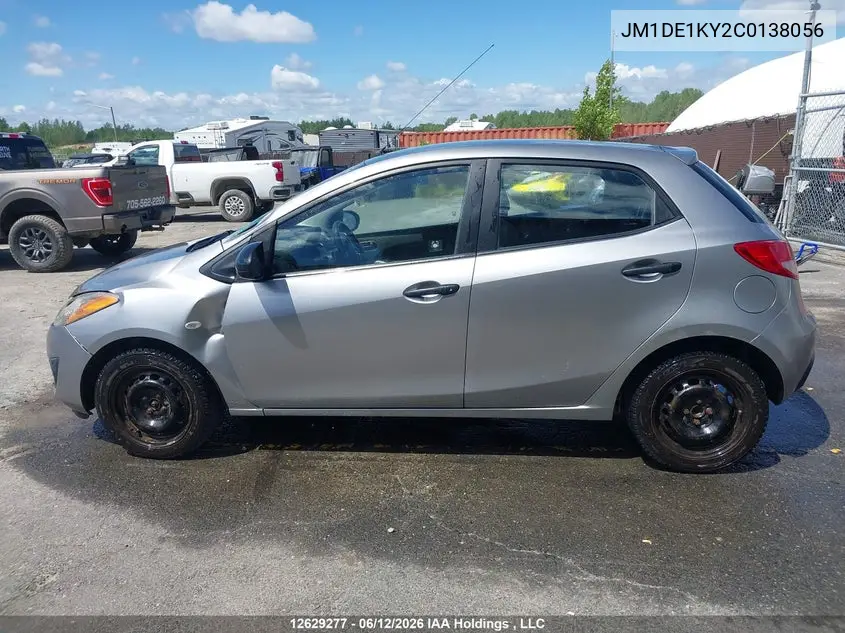 2012 Mazda Mazda2 Gx VIN: JM1DE1KY2C0138056 Lot: 12629277