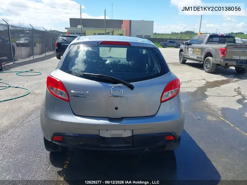 2012 Mazda Mazda2 Gx VIN: JM1DE1KY2C0138056 Lot: 12629277