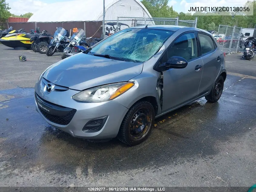 2012 Mazda Mazda2 Gx VIN: JM1DE1KY2C0138056 Lot: 12629277
