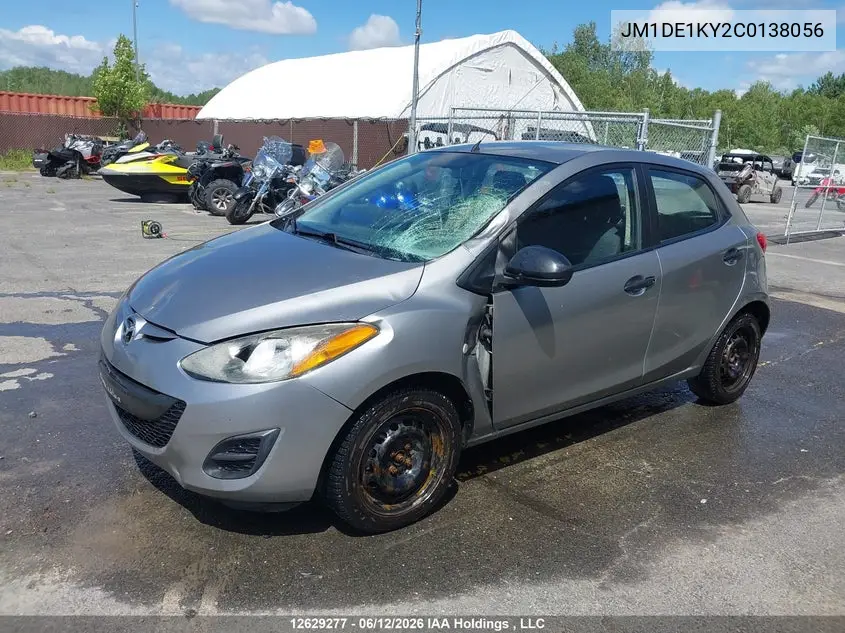 2012 Mazda Mazda2 Gx VIN: JM1DE1KY2C0138056 Lot: 12629277