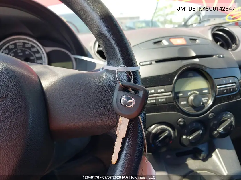 2012 Mazda Mazda2 VIN: JM1DE1KY8C0142547 Lot: 12648176x