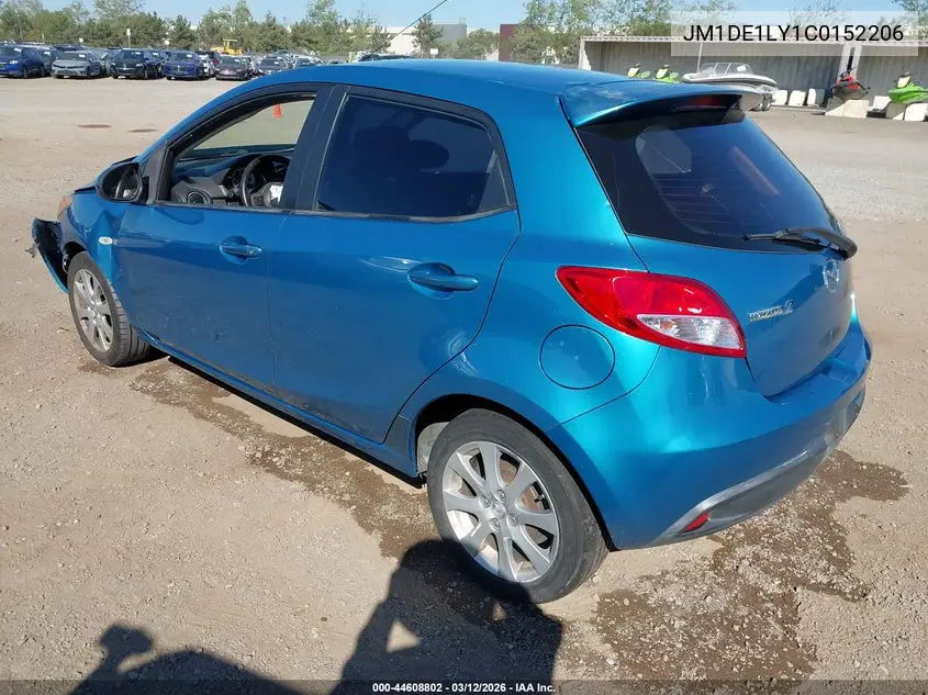 2012 Mazda Mazda2 Touring VIN: JM1DE1LY1C0152206 Lot: 44608802