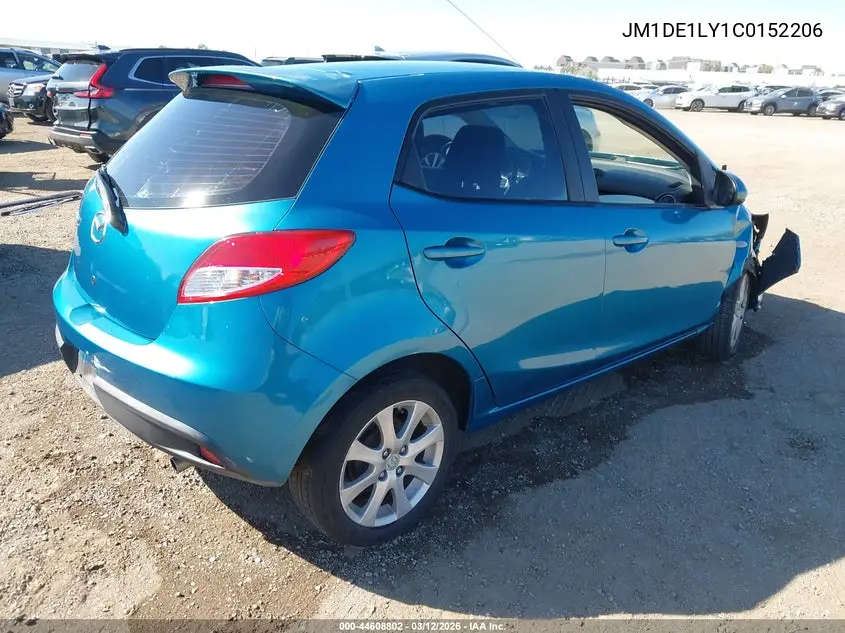 2012 Mazda Mazda2 Touring VIN: JM1DE1LY1C0152206 Lot: 44608802