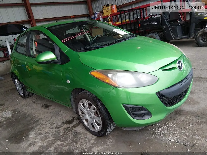 2012 Mazda Mazda2 Sport VIN: JM1DE1KY5C0142831 Lot: 45001321