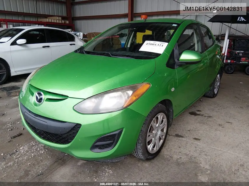 2012 Mazda Mazda2 Sport VIN: JM1DE1KY5C0142831 Lot: 45001321