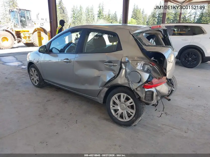 2012 Mazda Mazda2 Sport VIN: JM1DE1KY3C0152189 Lot: 45216945