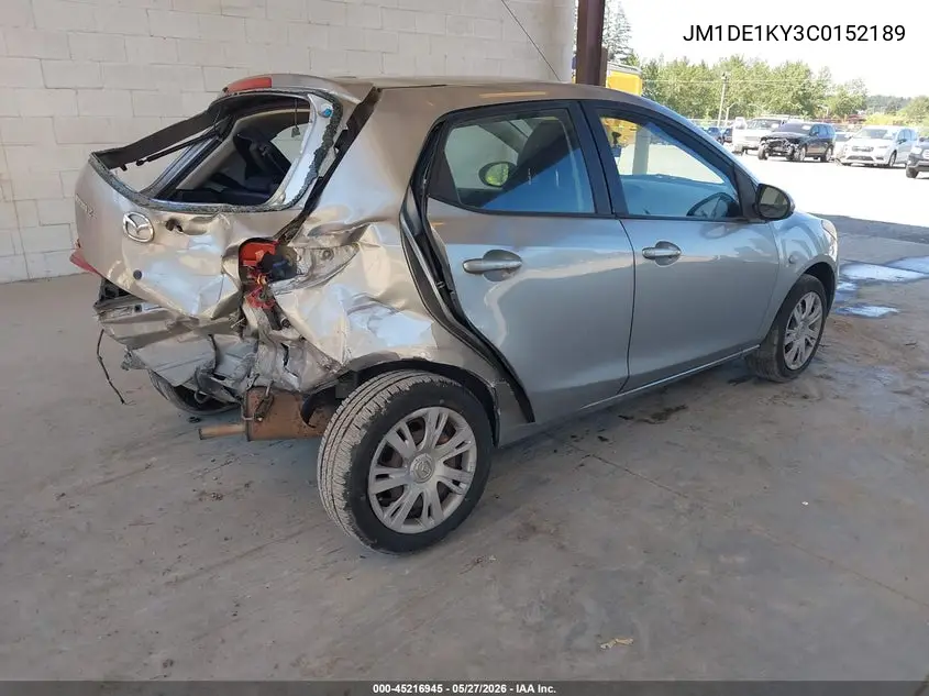 2012 Mazda Mazda2 Sport VIN: JM1DE1KY3C0152189 Lot: 45216945