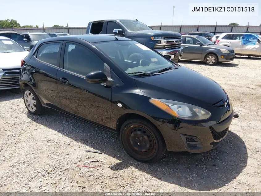 2012 Mazda Mazda2 Sport VIN: JM1DE1KZ1C0151518 Lot: 45506076