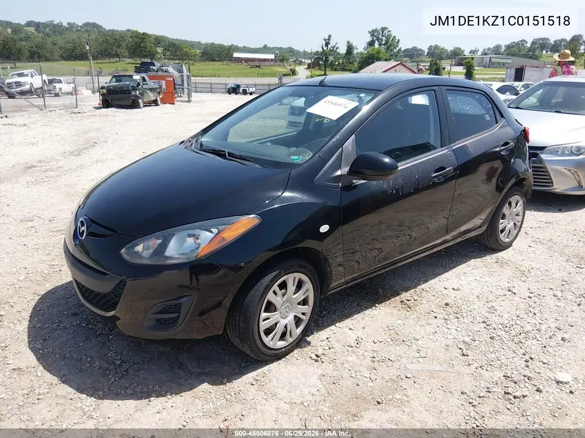 2012 Mazda Mazda2 Sport VIN: JM1DE1KZ1C0151518 Lot: 45506076