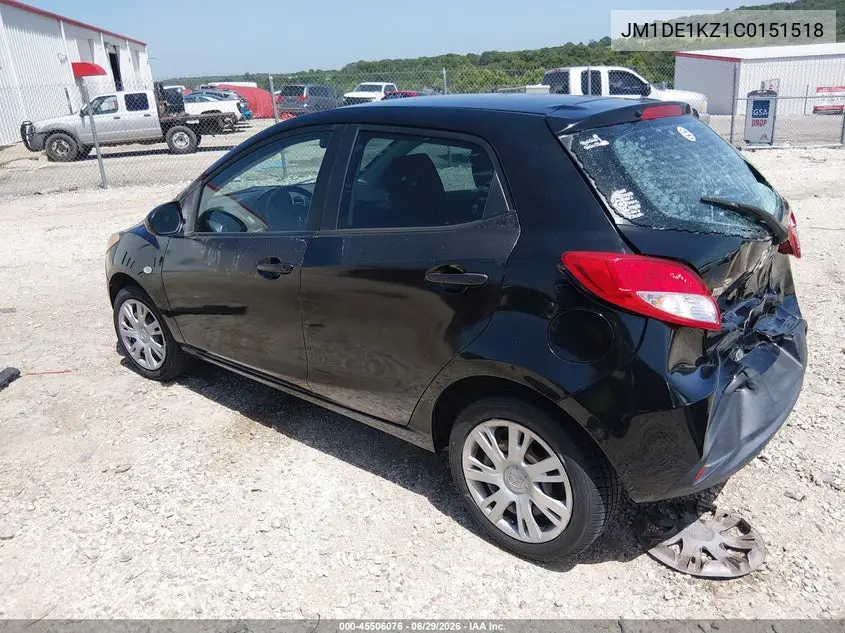 2012 Mazda Mazda2 Sport VIN: JM1DE1KZ1C0151518 Lot: 45506076