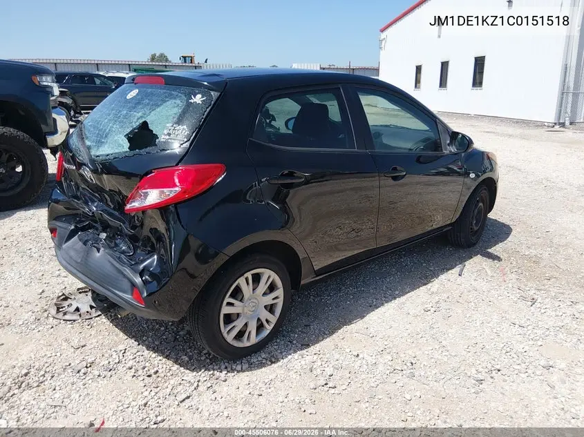 2012 Mazda Mazda2 Sport VIN: JM1DE1KZ1C0151518 Lot: 45506076