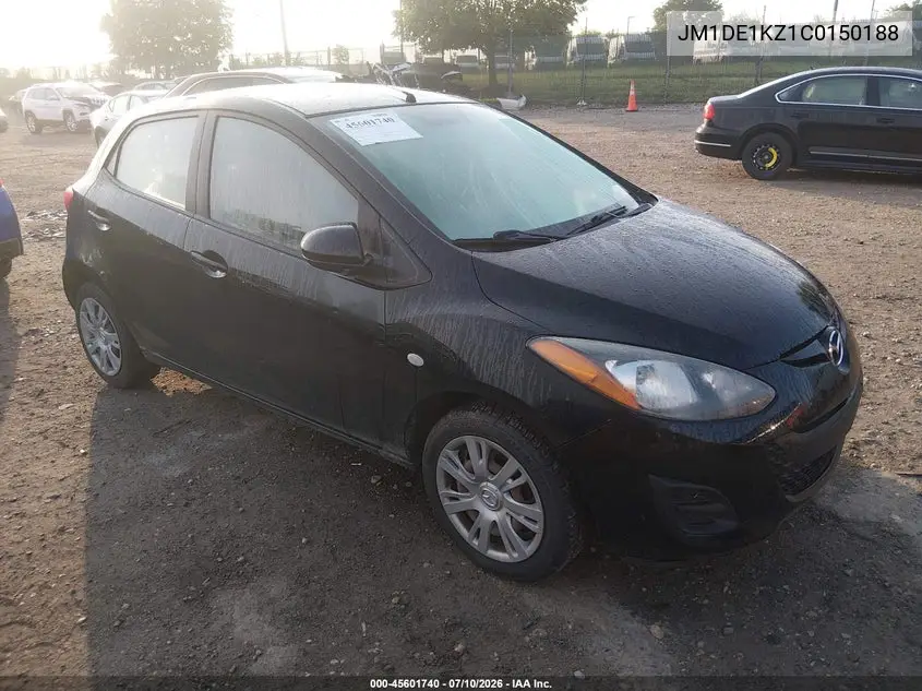 2012 Mazda Mazda2 Sport VIN: JM1DE1KZ1C0150188 Lot: 45601740