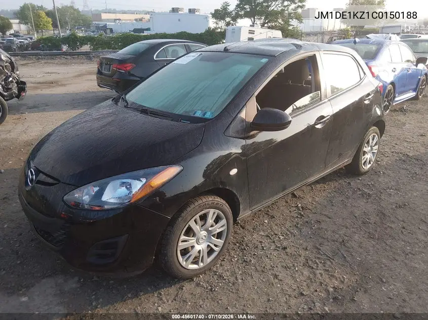 2012 Mazda Mazda2 Sport VIN: JM1DE1KZ1C0150188 Lot: 45601740