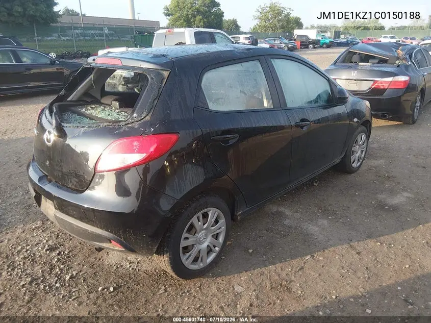 2012 Mazda Mazda2 Sport VIN: JM1DE1KZ1C0150188 Lot: 45601740
