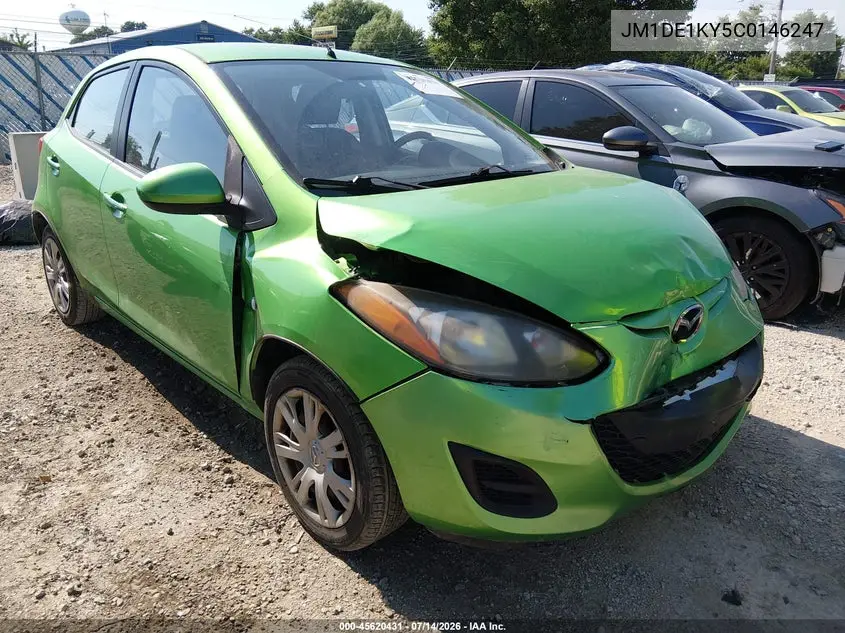 2012 Mazda Mazda2 Sport VIN: JM1DE1KY5C0146247 Lot: 45620431