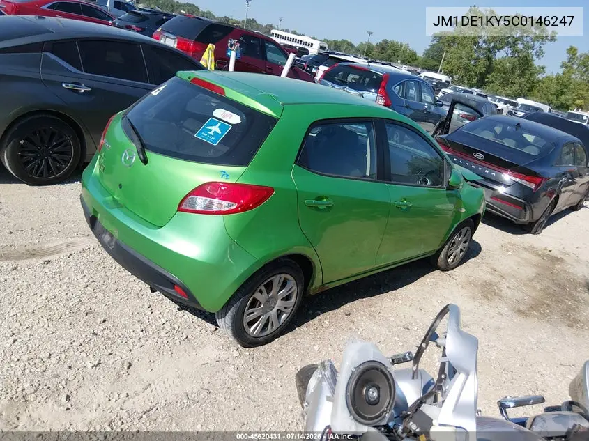 2012 Mazda Mazda2 Sport VIN: JM1DE1KY5C0146247 Lot: 45620431