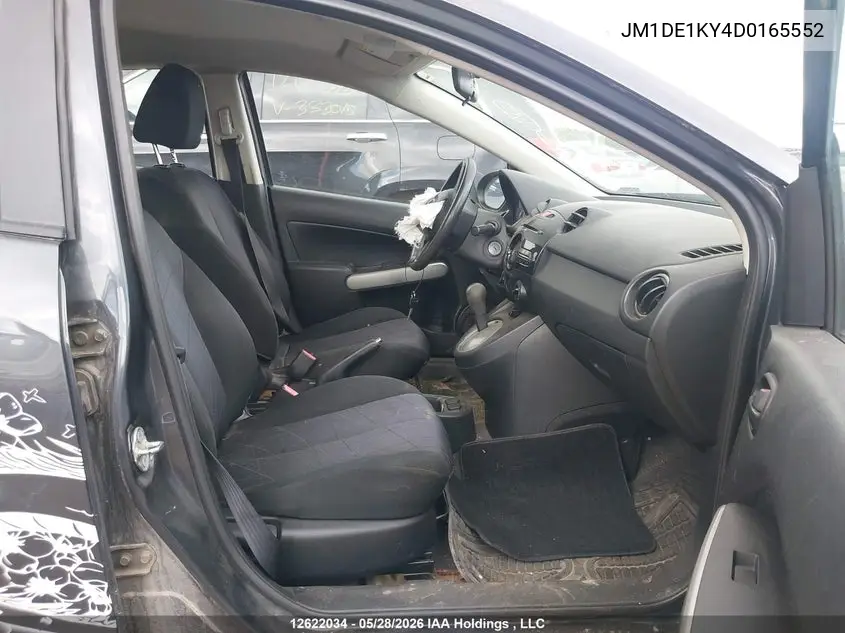 2013 Mazda Mazda2 VIN: JM1DE1KY4D0165552 Lot: 12622034