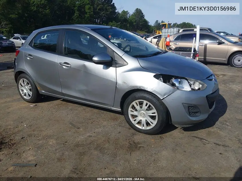 2013 Mazda Mazda2 Sport VIN: JM1DE1KY3D0156986 Lot: 44876712