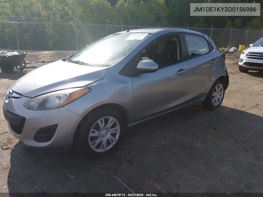 2013 Mazda Mazda2 Sport VIN: JM1DE1KY3D0156986 Lot: 44876712
