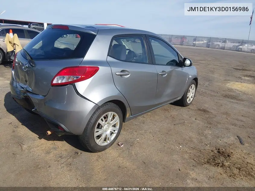 2013 Mazda Mazda2 Sport VIN: JM1DE1KY3D0156986 Lot: 44876712