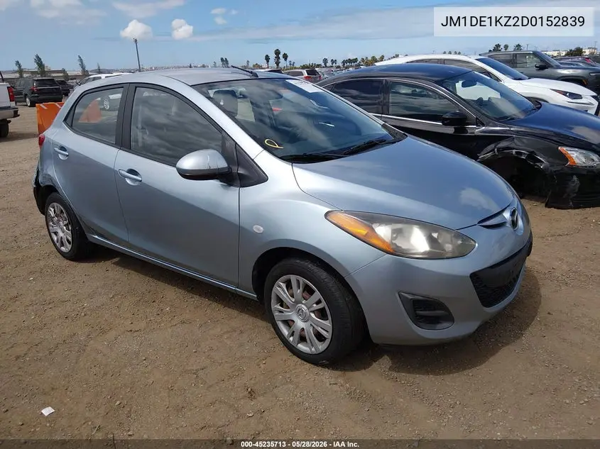 2013 Mazda Mazda2 Sport VIN: JM1DE1KZ2D0152839 Lot: 45235713