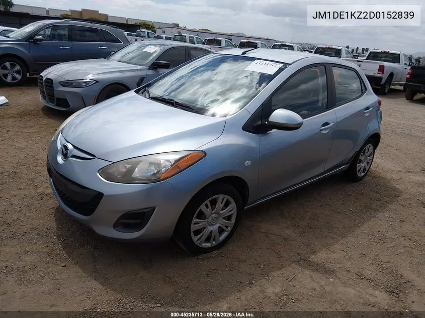 2013 Mazda Mazda2 Sport VIN: JM1DE1KZ2D0152839 Lot: 45235713