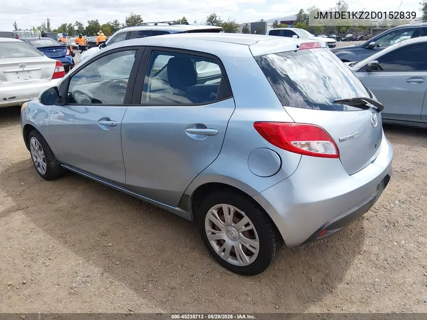 2013 Mazda Mazda2 Sport VIN: JM1DE1KZ2D0152839 Lot: 45235713
