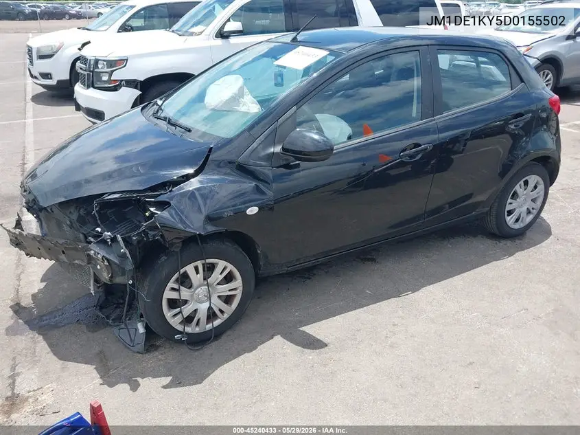 2013 Mazda Mazda2 Sport VIN: JM1DE1KY5D0155502 Lot: 45240433