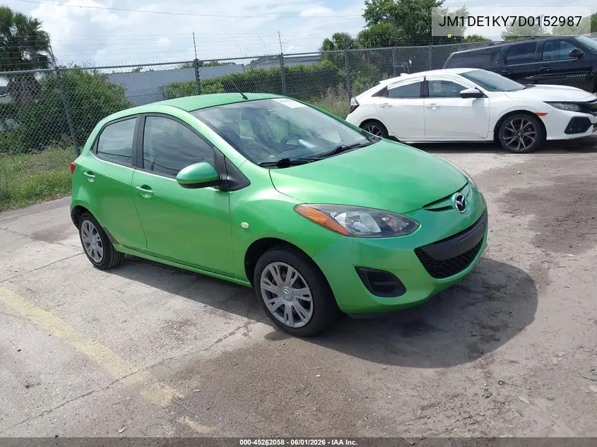 2013 Mazda Mazda2 Sport VIN: JM1DE1KY7D0152987 Lot: 45262058