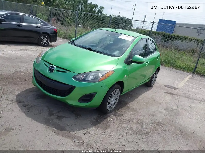 2013 Mazda Mazda2 Sport VIN: JM1DE1KY7D0152987 Lot: 45262058