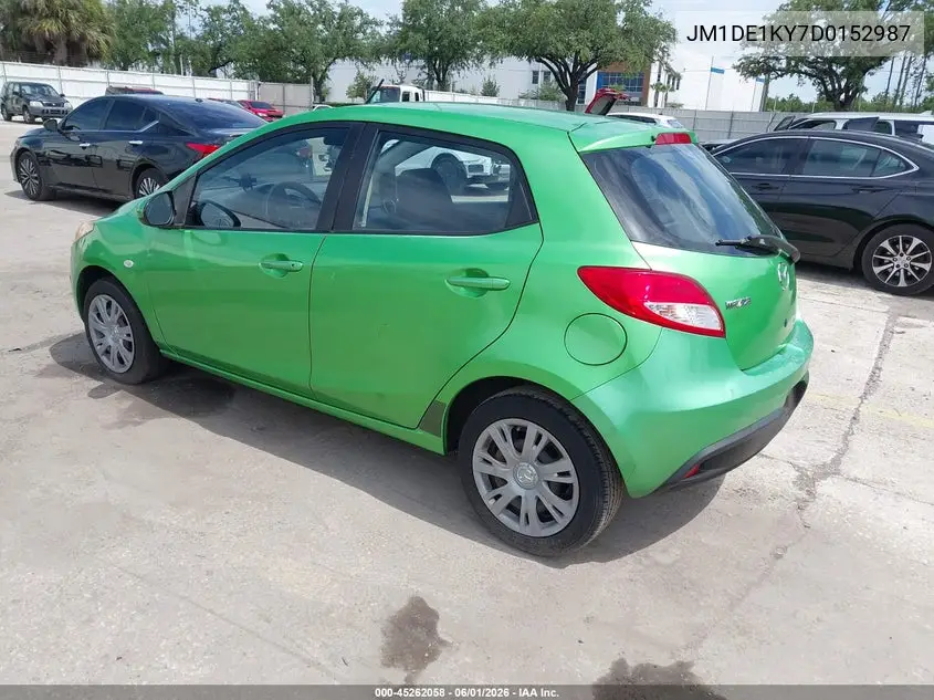 2013 Mazda Mazda2 Sport VIN: JM1DE1KY7D0152987 Lot: 45262058