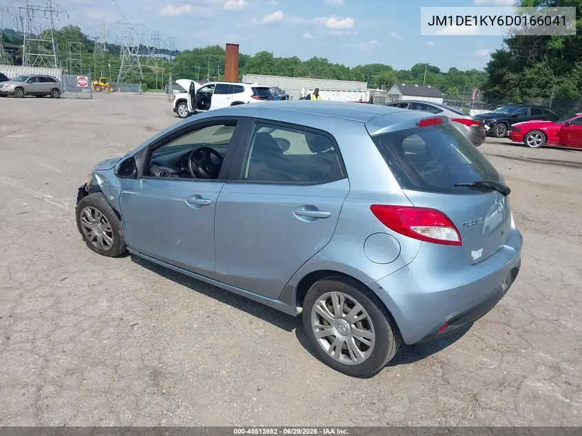 2013 Mazda Mazda2 Sport VIN: JM1DE1KY6D0166041 Lot: 45513982