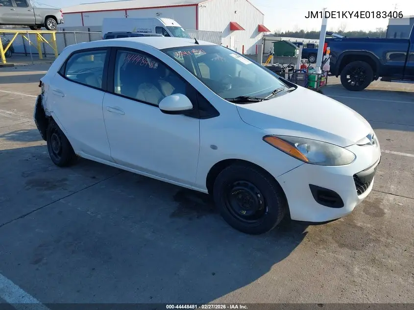 2014 Mazda Mazda2 Sport VIN: JM1DE1KY4E0183406 Lot: 44448481