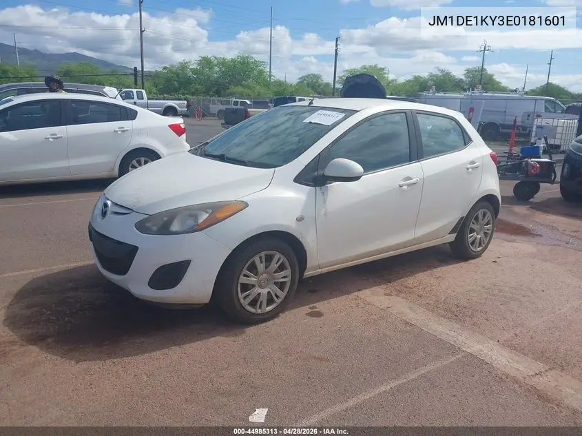 2014 Mazda Mazda2 Sport VIN: JM1DE1KY3E0181601 Lot: 44985313